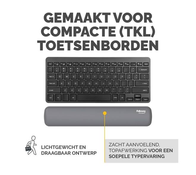 Polssteun Fellowes Breyta compact grijs
