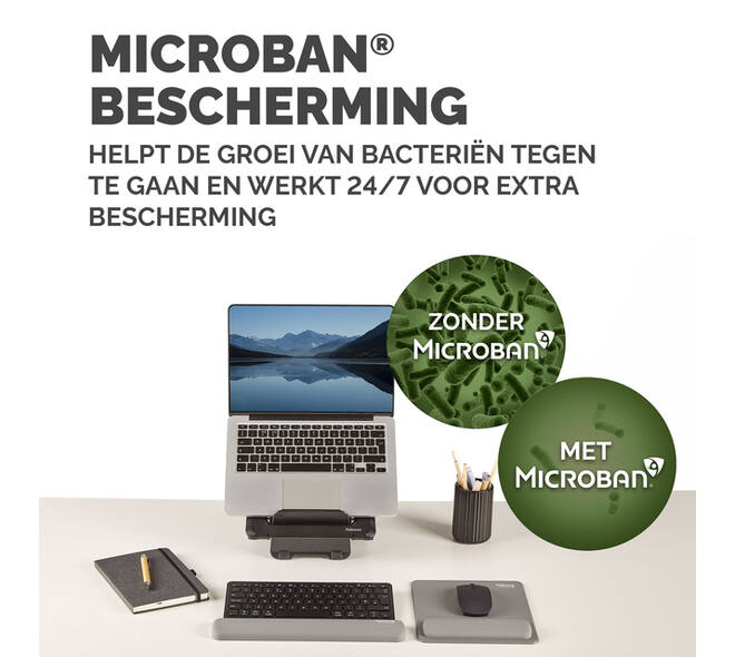 Polssteun Fellowes Breyta compact grijs