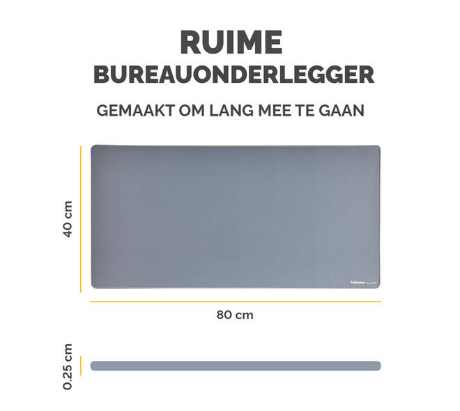 Bureau-onderlegger Fellowes Breyta blauw