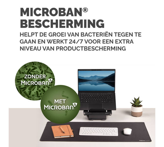 Bureau-onderlegger Fellowes Breyta zwart