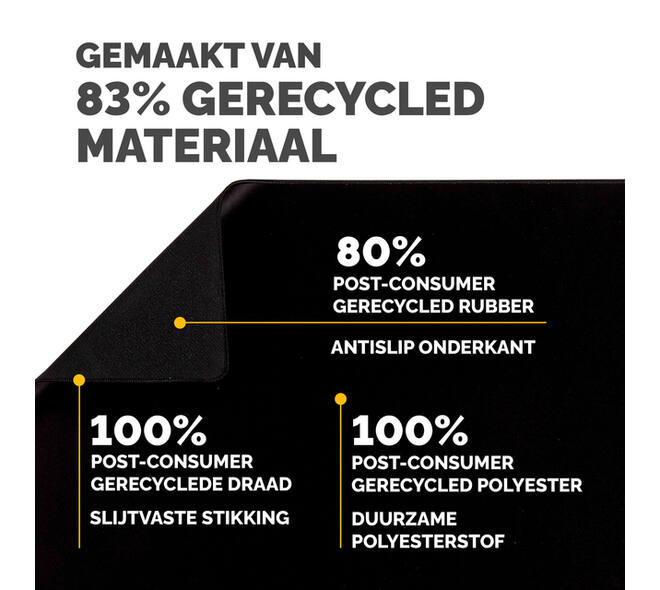 Bureau-onderlegger Fellowes Breyta zwart