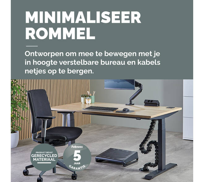 Kabelslang Fellowes zwart