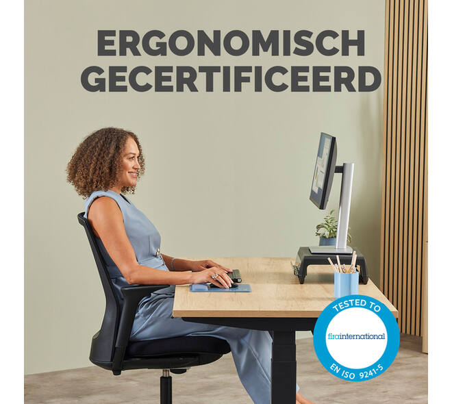 Muismat met polssteun Fellowes Breyta blauw