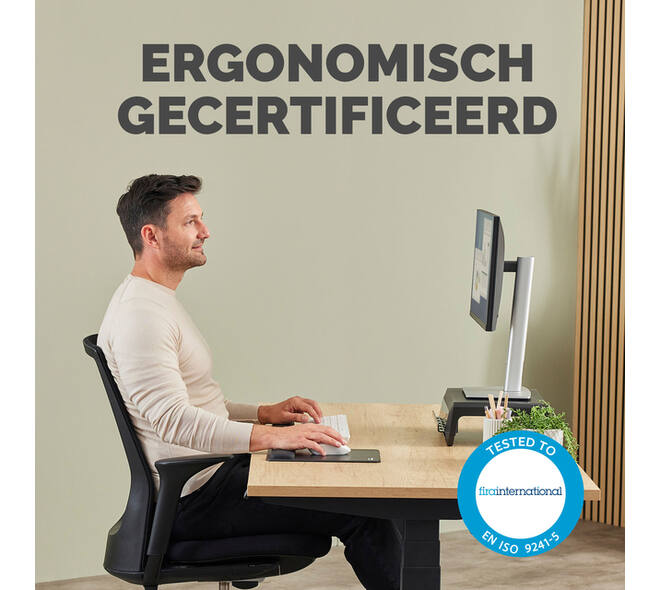 Muismat met polssteun Fellowes Breyta XL zwart