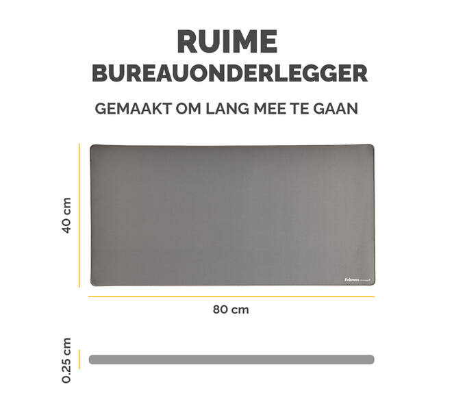 Bureau-onderlegger Fellowes Breyta grijs
