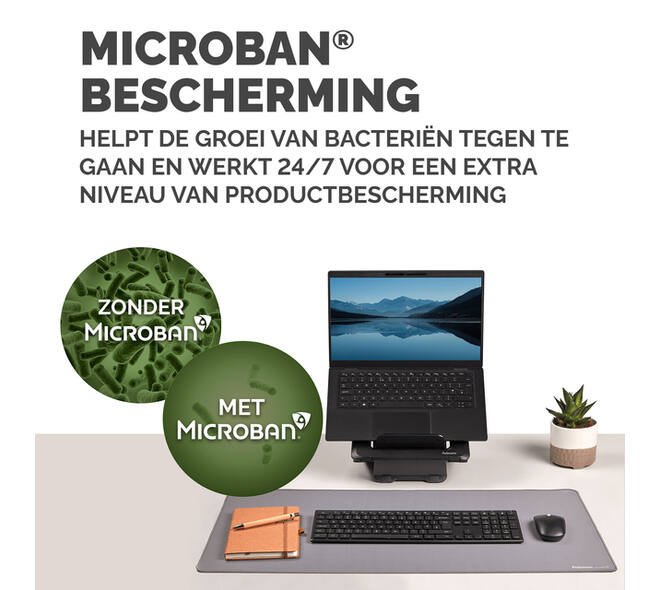 Bureau-onderlegger Fellowes Breyta grijs