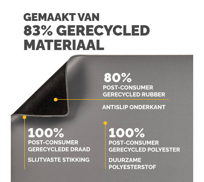Bureau-onderlegger Fellowes Breyta grijs