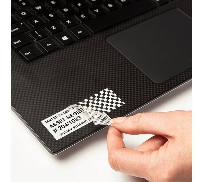 Labeltape Brother P-touch TZe-SE5 veiligheidstape 24mm zwart op wit
