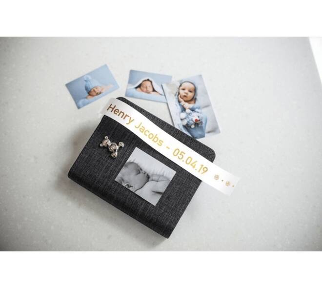 Labeltape Brother P-touch TZe-R254 24mm goud op wit