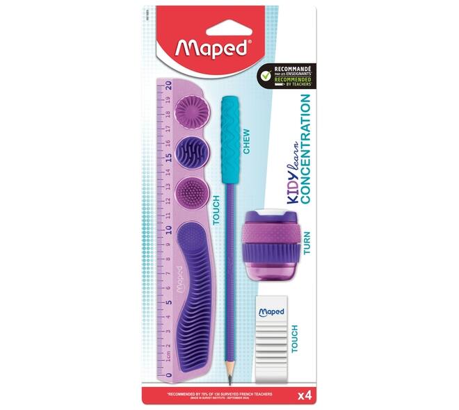 Tekenset Maped Kidy Learn Concentration set à 5 delen paars