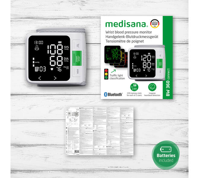 Polsbloeddrukmeter Medisana Connect BW 360