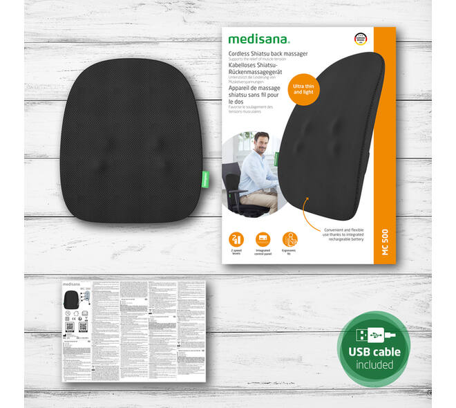 Shiatsu massagekussen Medisana MC 500  (draadloos)