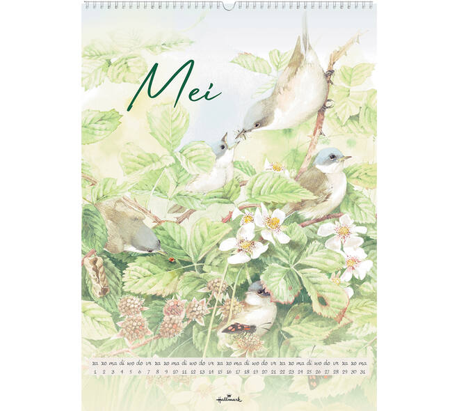 Maandkalender 2027 Marjolein Bastin 400x550mm nederlands