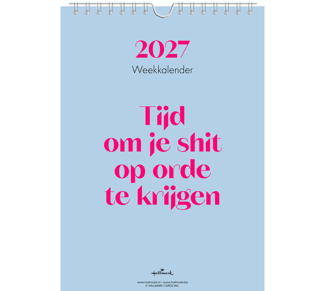 Weekkalender 2027 &C 165x230mm nederlands
