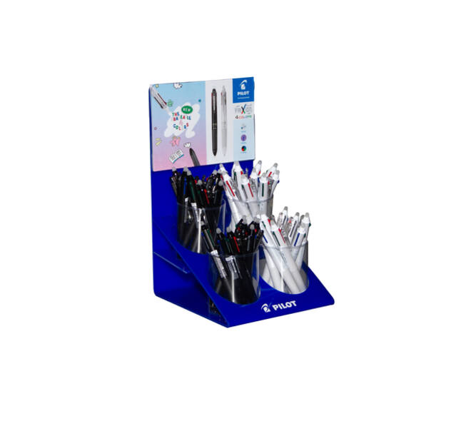 4-Kleuren rollerpen PILOT FriXion Ball medium assorti display à 36st