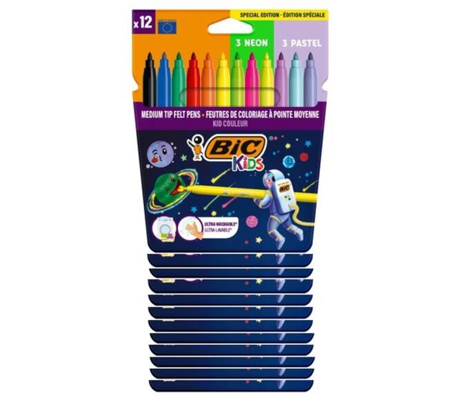 Kleurstift Bickids Cosmo clipstrip à 12 etuis