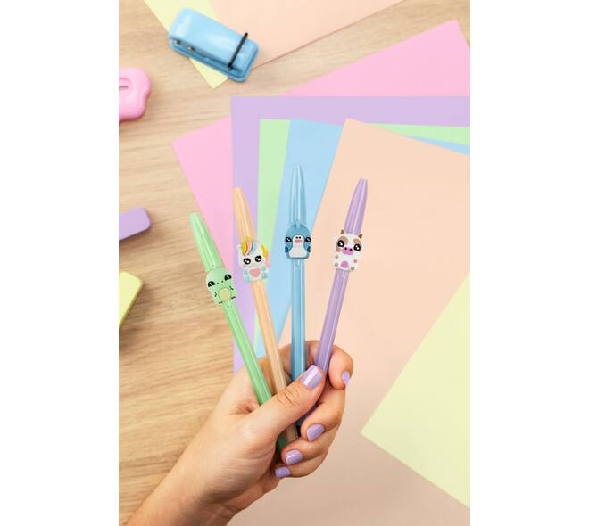 Balpen Bic Cristal dierenfiguren assorti