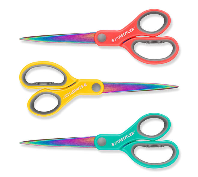 Schaar Staedtler Norix 21cm 3 kleuren assorti
