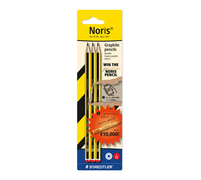 Potlood Staedtler Noris 3xHB find the golden Noris