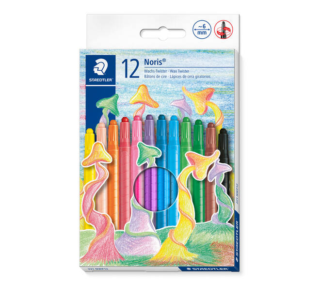 Waxpotlood Staedtler Noris twister set à 12 kleuren