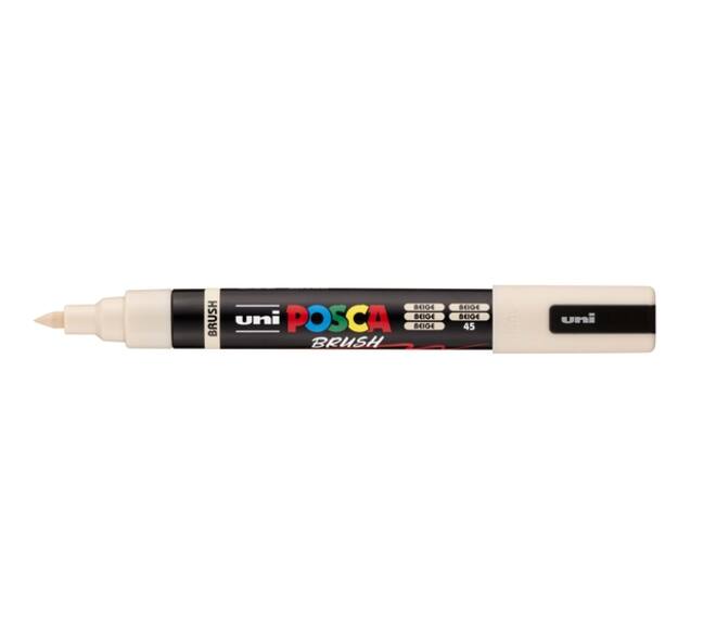 Paintmarker Uni POSCA PC-5BR brushpunt medium beige