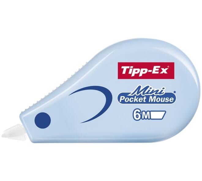 Correctietape Tipp-Ex mini pocket mouse 5mmx5m pastel assorti
