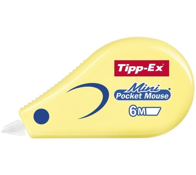 Correctietape Tipp-Ex mini pocket mouse 5mmx5m pastel assorti