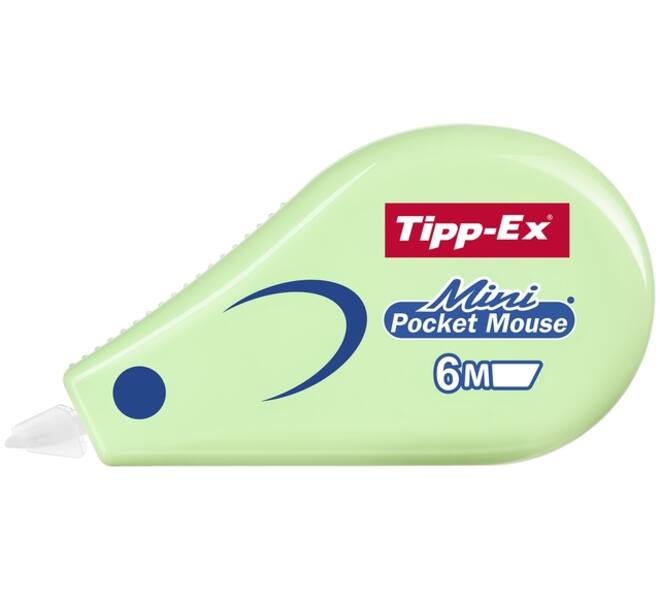 Correctietape Tipp-Ex mini pocket mouse 5mmx5m pastel assorti