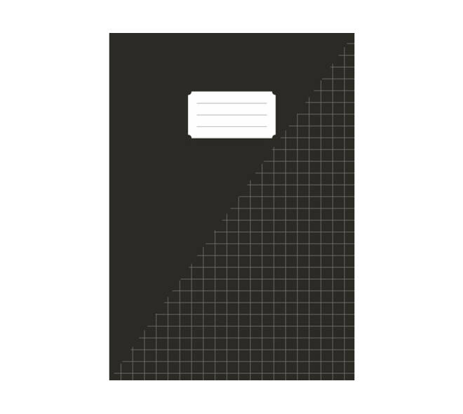Schrift Kangaro A4 ruit 10mm 80 pagina's 60gr zwart pak à 5 stuks