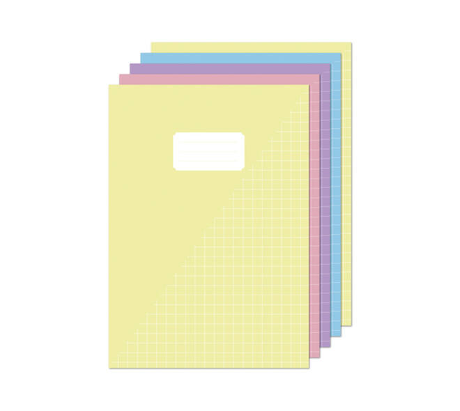 Schrift Kangaro A4 ruit 10mm 80pagina's 60gr pastel assorti 5 stuks