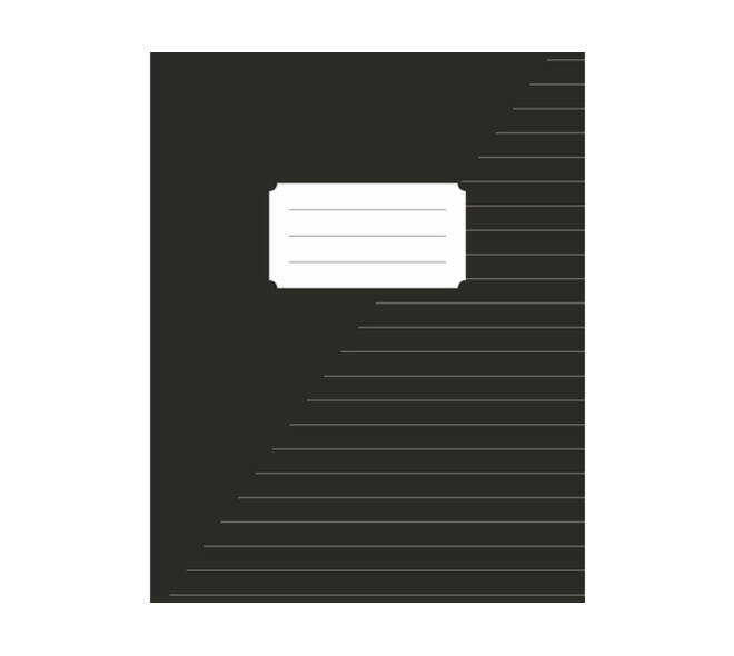 Schrift Kangaro A5 lijn 80 pagina's 60gr zwart pak à 10 stuks