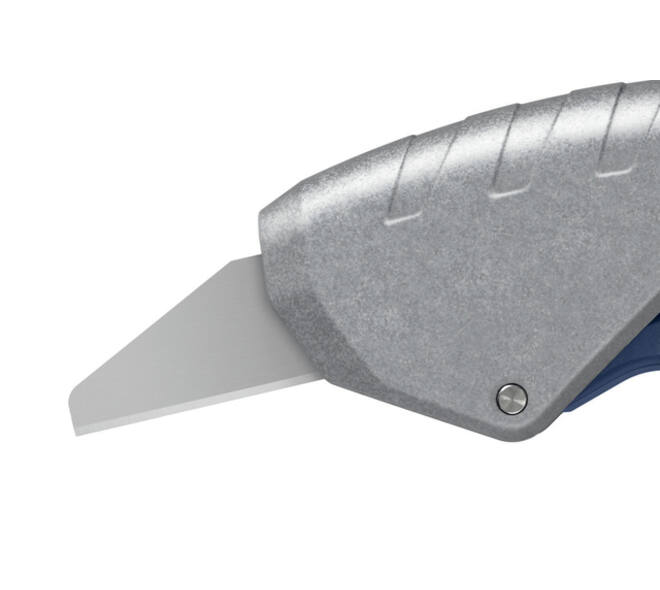 Veiligheidsmes Martor Secunorm 610 XDR trapezium 18mm zilver