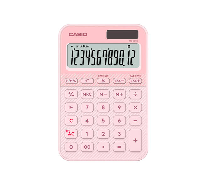 Rekenmachine Casio MS-20YC-LP roze