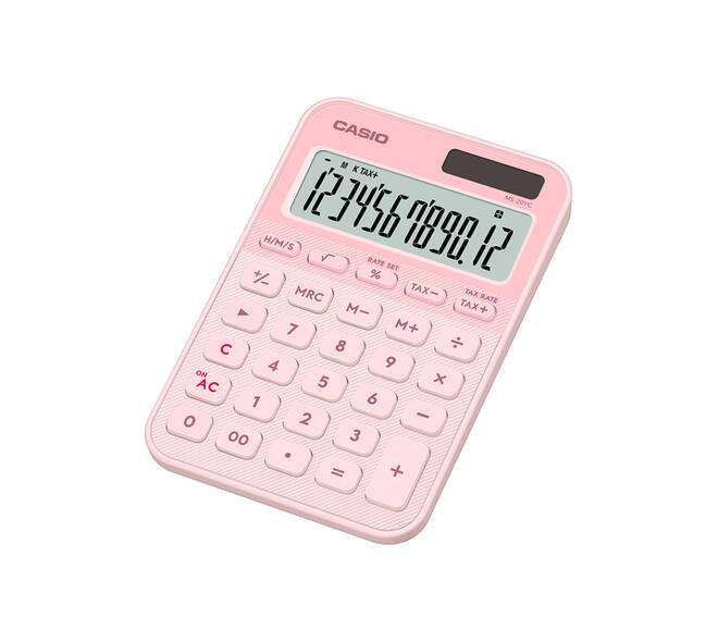 Rekenmachine Casio MS-20YC-LP roze