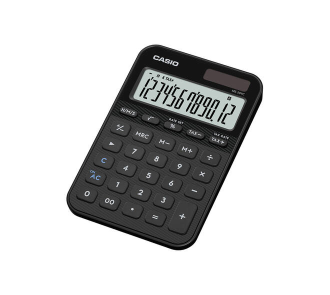 Rekenmachine Casio MS-20YC-BK zwart
