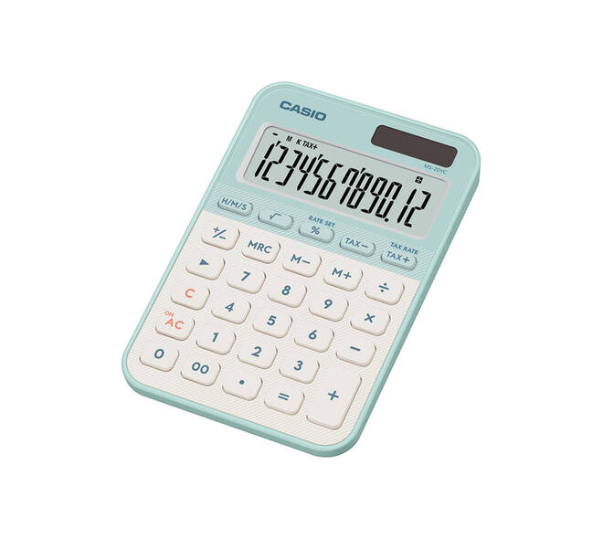 Rekenmachine Casio MS-20YC-LG groen