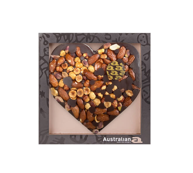 Chocolade Australian hart puur/noten