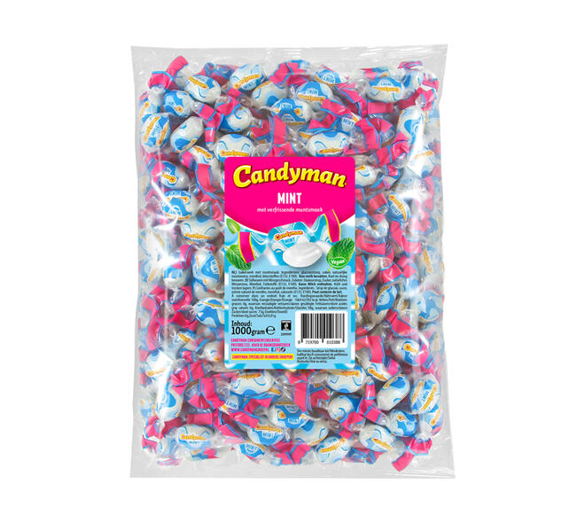 Zuurtje Candyman mintsmaak zak 1 kilogram
