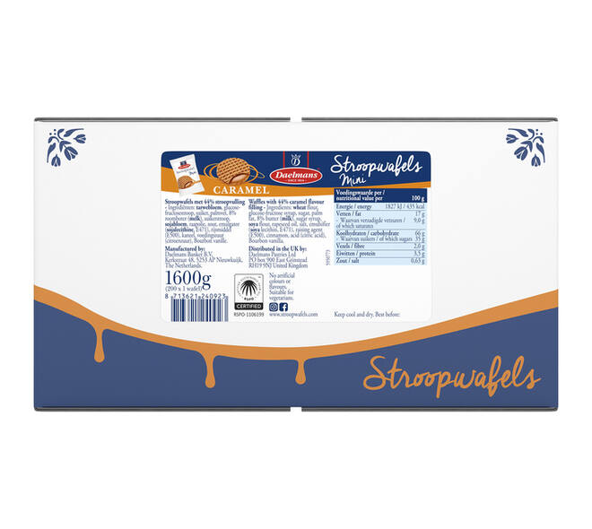 Stroopwafel Daelmans mini 200 stuks
