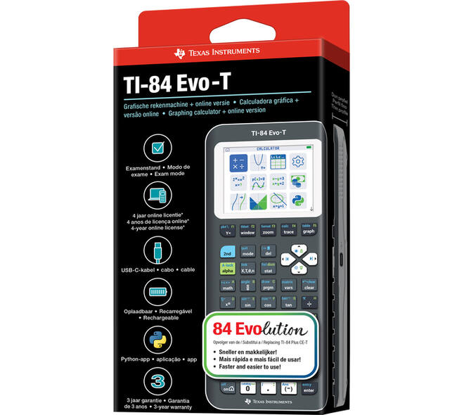 Rekenmachine TI-84 Evo-T zwart