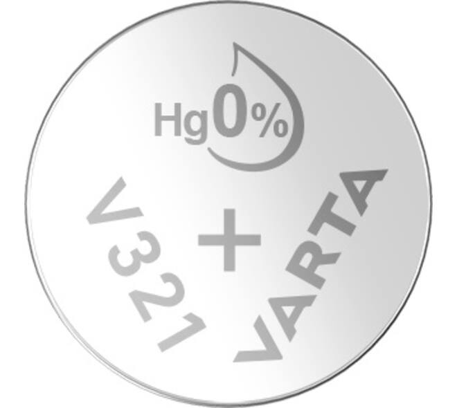 Batterij VARTA knoopcel 1x V321/SR65 zilver