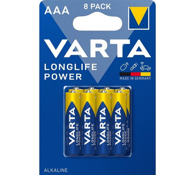 Batterij VARTA Longlife Power 8x AAA
