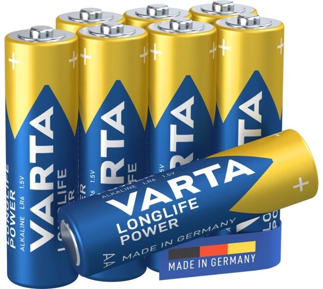 Batterij VARTA Longlife Power 8x AA