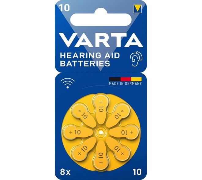 Batterij VARTA hoortoestel 8x 10