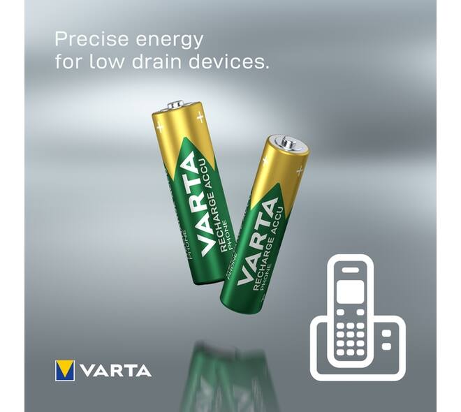 Batterij VARTA oplaadbaar Accu Phone 2x AAA 550mAh