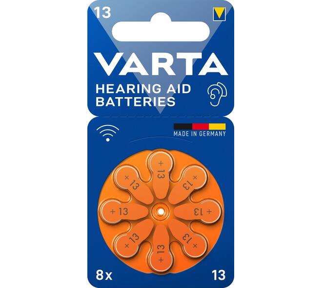 Batterij VARTA hoortoestel 8x 13