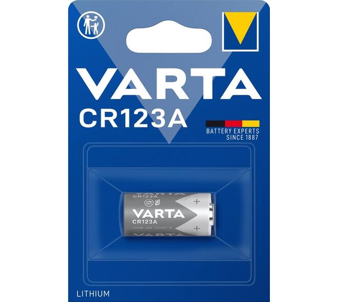 Batterij VARTA Cylindrical 1x CR123A lithium