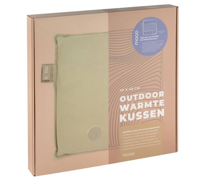 Warmtekussen Mood outdoor 40x40cm beige