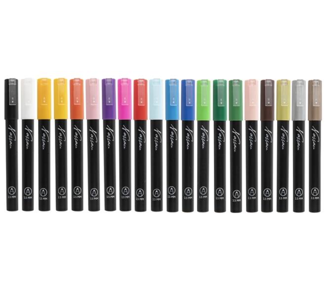 Acrylmarker Nassau set à 20 kleuren