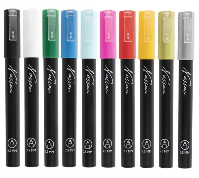Acrylmarker Nassau set à 10 kleuren